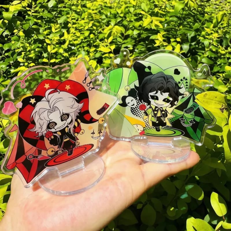 The Freak Lot de 2 figurines de cirque en acrylique, style Chibi Furry, décoration de bureau Kawaii, accessoire de cosplay pour fans de cirque, cadeau de collection pour les fans