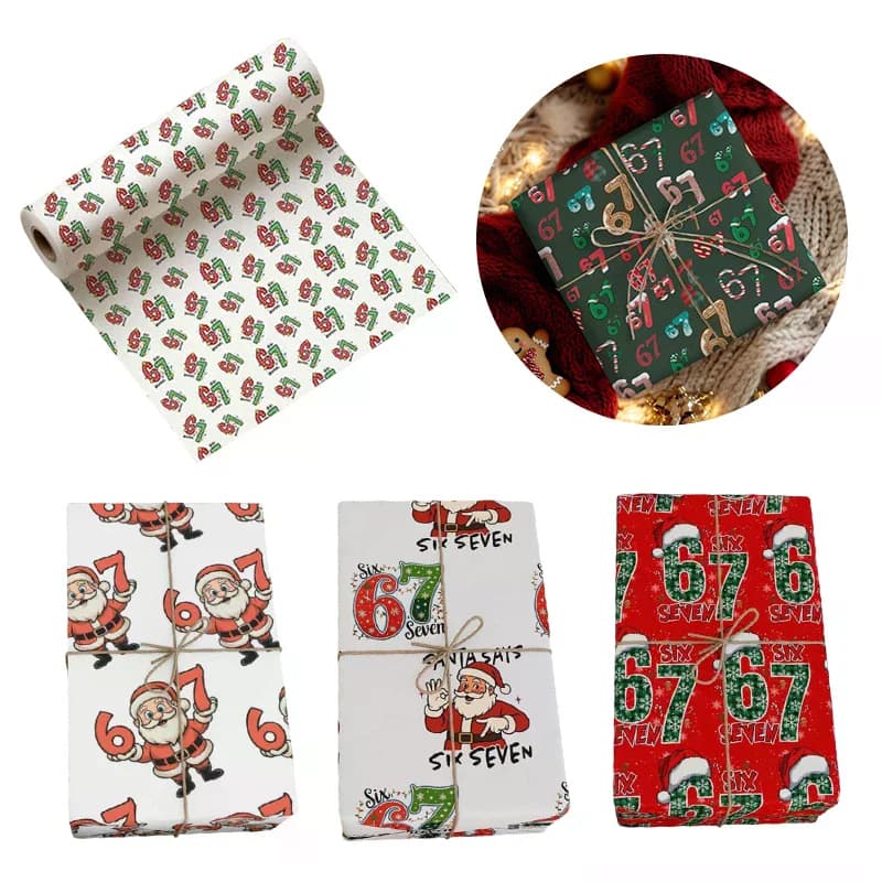 67 Papier d'emballage de Noël