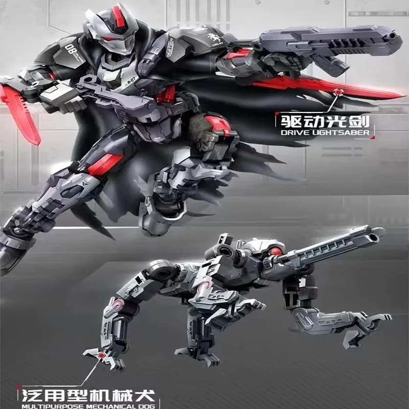 Figurine de construction Sembo Série Moxian Tianhui-Class 1 Boîte Mystère Garçon Dieu du Tonnerre Jouet d'assemblage éducatif Coffret cadeau Mecha pour enfant