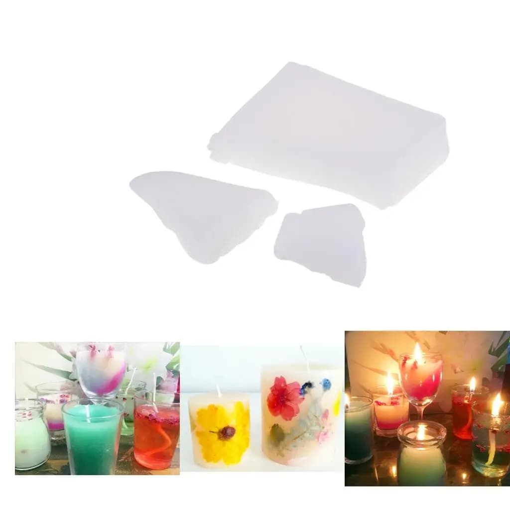 Mélange de cire de paraffine/pilier - - Qualité supérieure - Blanc - 500g pour la fabrication de bougies, fournitures artisanales