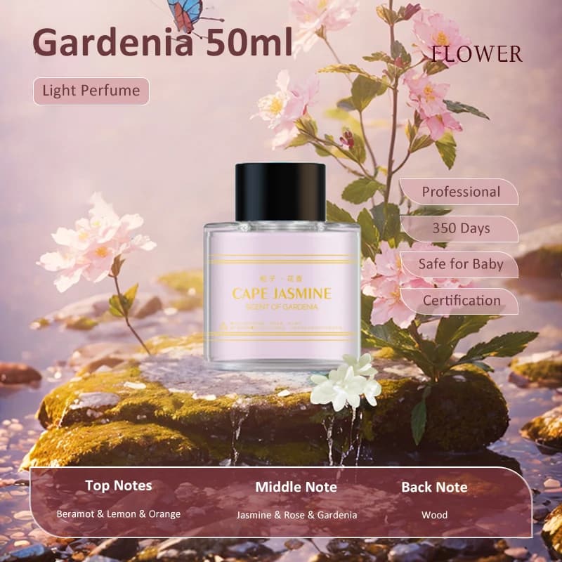 Huile de parfum essentielle de gardénia, 50ml, pour diffuseur de voiture, désodorisant, diffuseurs d'arôme de voiture, huile aromatisante, Cologne océan