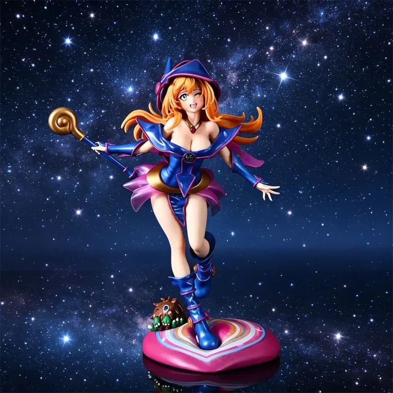 Figurine de collection Yu Gi Oh Dark Magician Girl avec Kuriboh, jouets modèles d'anime, cadeaux pour les fans, décorations de bureau