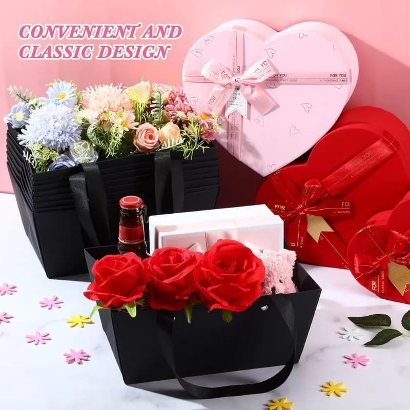 Petits paniers cadeaux vides en gros avec poignées, à remplir pour emballages, mariages, fêtes, cadeaux, anniversaires, présentations