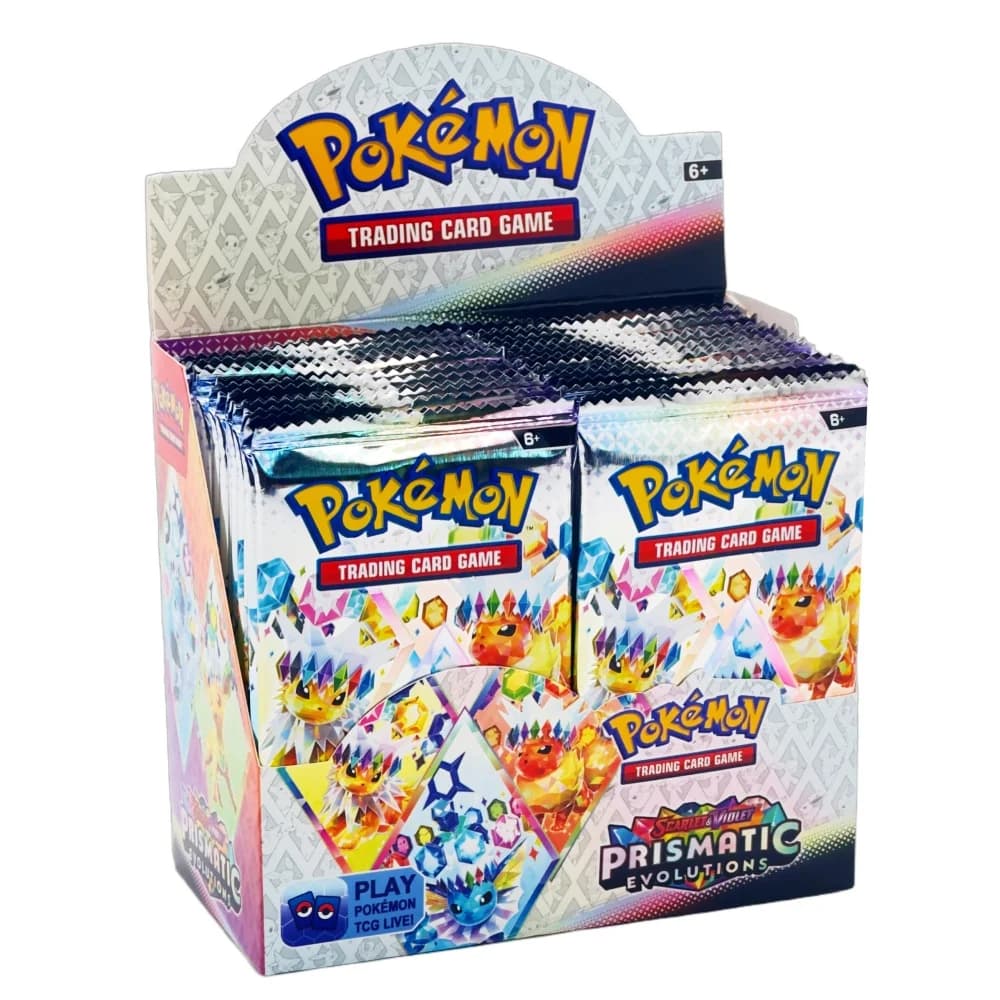 Jeu de cartes Pokemon évolutions prismatiques, Booster anglais de dessin animé, carte de Transaction de combat, cadeaux
