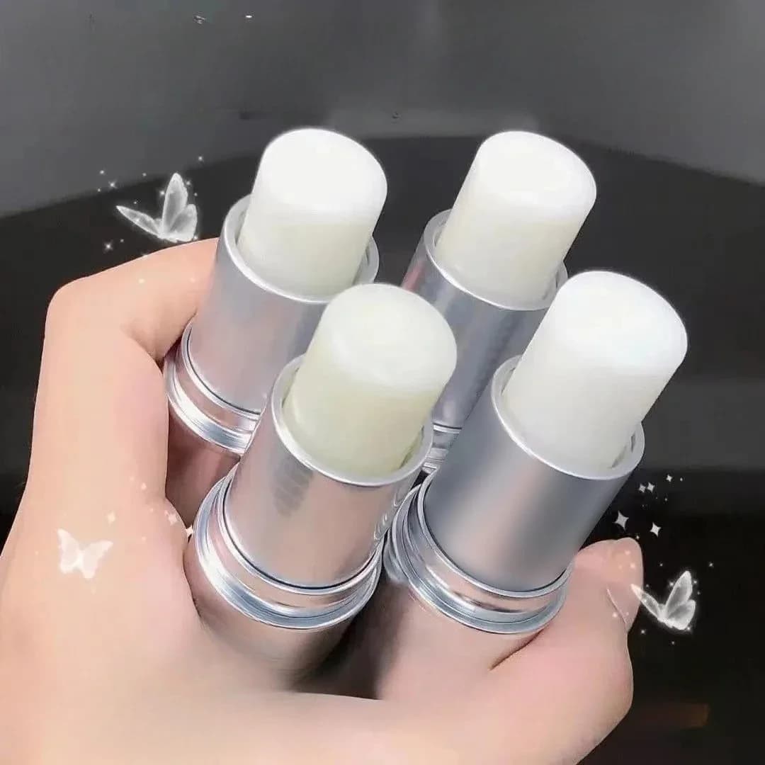 Tube argenté femme parfum solide Portable baume solide frais élégant parfums longue durée crème plante fleur corps arôme déodorant