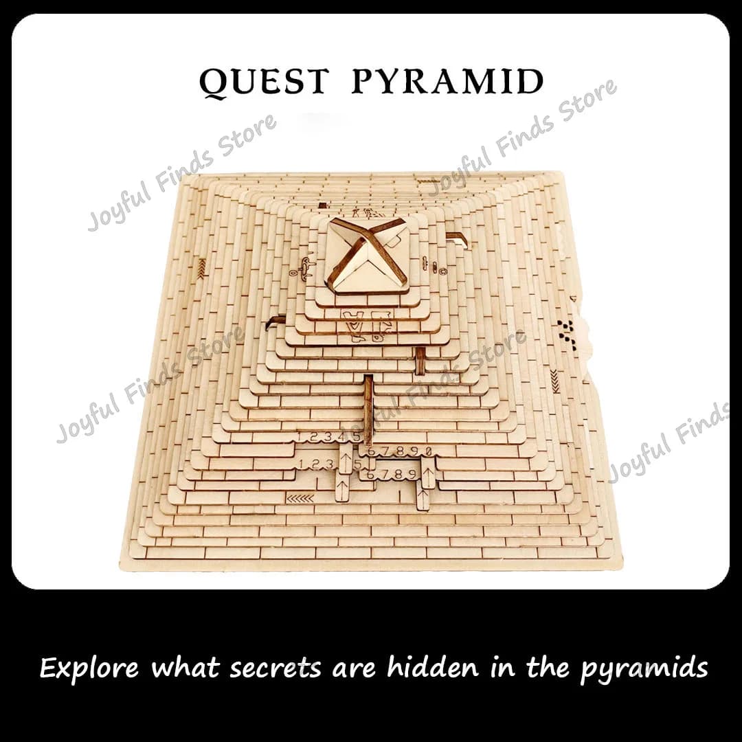 Boîte de Puzzle pyramide Quest, cadeau Surprise, avec compartiment caché, jeux de casse-tête pour adultes et enfants, Test de qi, jouets créatifs