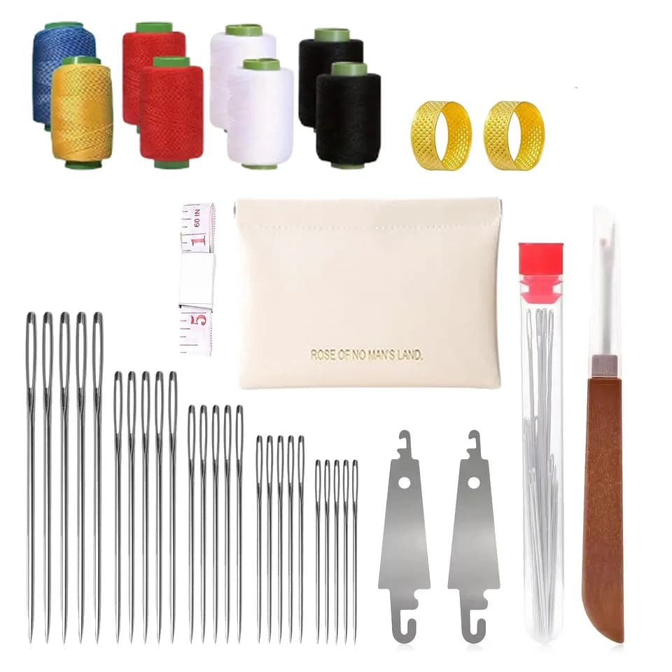 Kit de 41 aiguilles à coudre – Essentiels pour la maison – Aiguilles à grande pointe en acier durable – Accessoire de couture – Indispensables pour le bricolage – Outil de réparation pour vêtements et