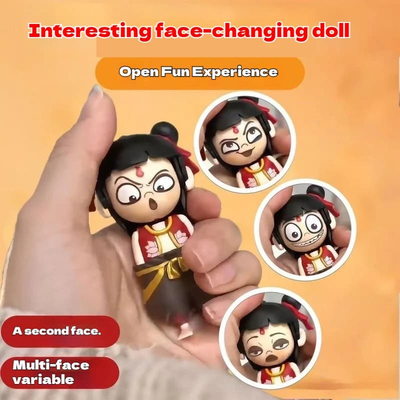 Nouveau Nezha 2 Anime Aobing Nezha Cosplay Figure émoticône changement visage jeu à la mode dessin animé modèle Table décor bureau ornements cadeau