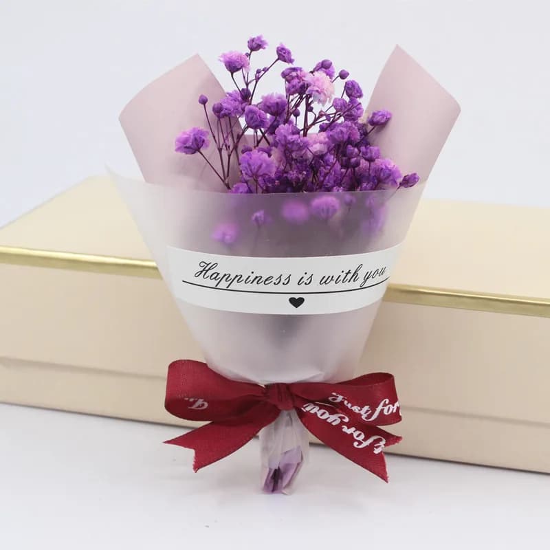 1 pièce, mini bouquet de fleurs de savon fait main, bouquet de roses, adapté aux cadeaux de fête, famille, amis, mère, cadeaux de petite amie