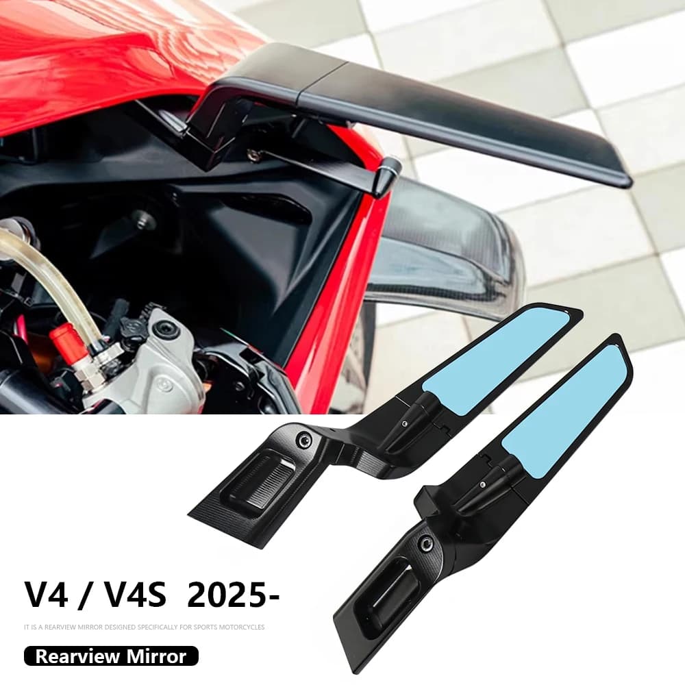 Accessoires pour moto Panigale V4, rétroviseurs latéraux, kits de rétroviseurs, rotatifs et réglables pour Ducati PANIGALE V4S 2025 2026