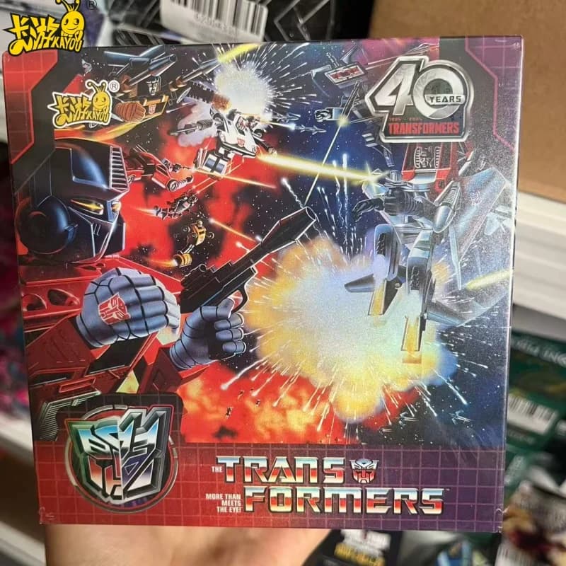 KAYOU Transformers Card 40th Anniversary Horizon Energy Gift Box Optimus Prime Grimlock Bumblebee XR Collection Trading Card Toy