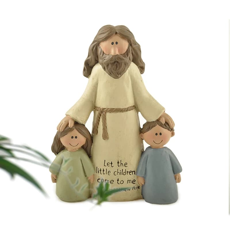 Souvenir d'église en résine pour la décoration de la maison, cadeau catholique mignon, fournitures chrétiennes, Bible Rick