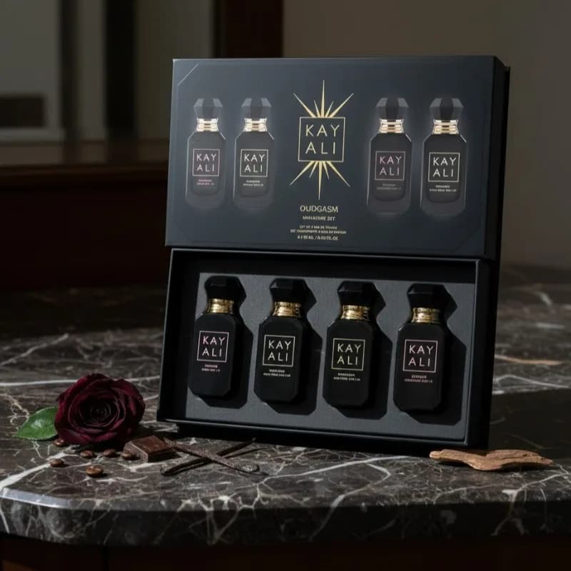 Ensemble de parfums unisexes KAYALI 4*10ml, parfum longue durée, frais, doux, élégant, floral, fruité, musqué, parfum naturel, quatre senteurs, vanille royale