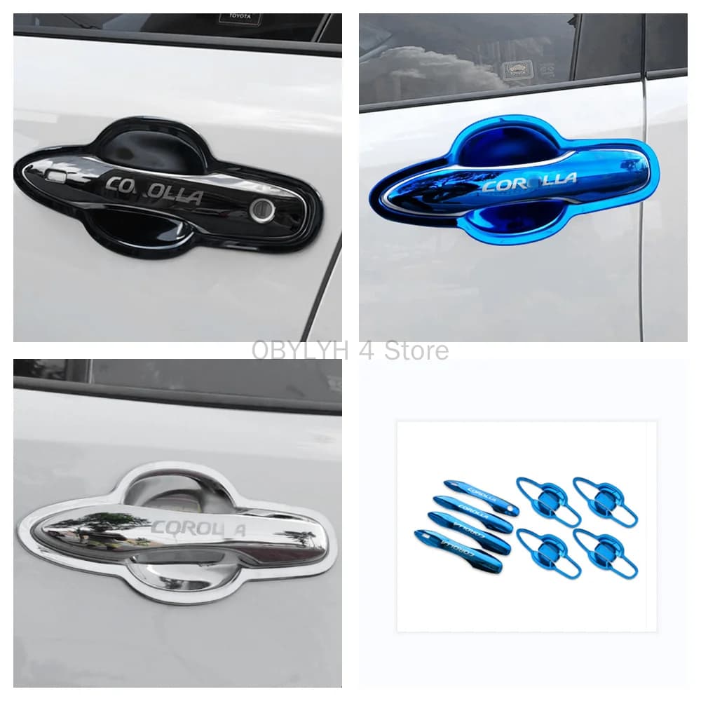 Capuchon de protection de poignée de porte de voiture, couvercle de garniture, accessoires pour Toyota CorTrustE210, 2019-2022, CorTrustCross 2021, 2022