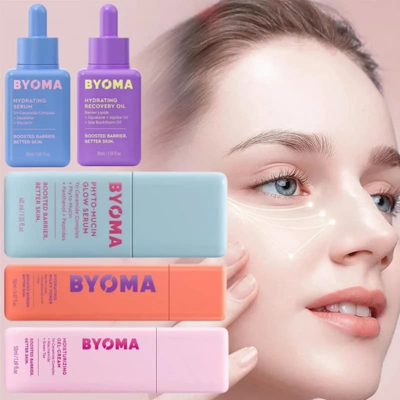 BYOMA – crème hydratante et réparatrice pour le visage, extrait de plante naturelle, Essence éclaircissante pour le visage, Essence adoucissante pour la peau, soins pour la peau du visage