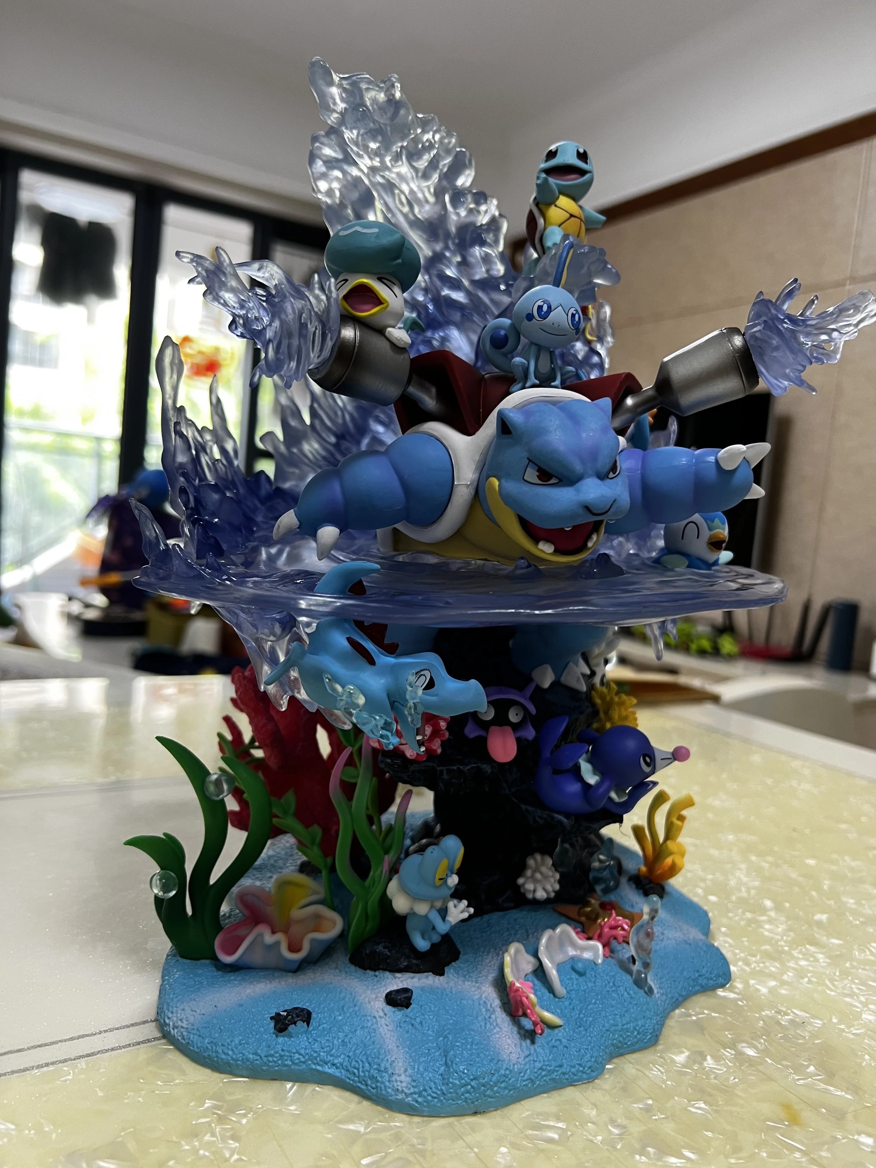 Figurine de famille Pokemon Charizard, seau océan Blastoise Valley, Figurine d'action à collectionner, poupées, modèle d'ornements