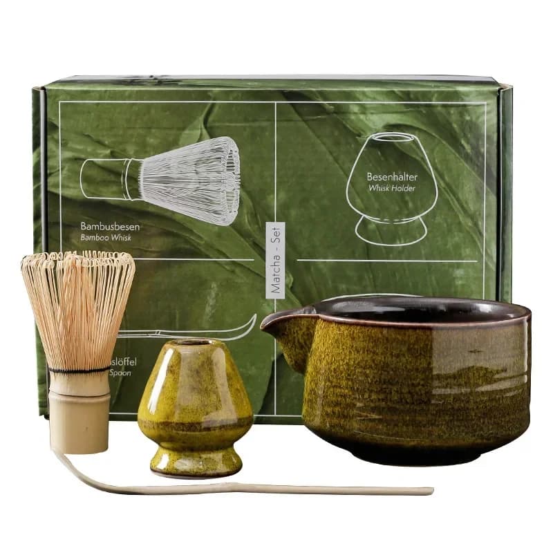 Ensemble de Matcha Japonais en Bambou Sûr, Fouet, Cuillère à Café, Ensembles d'Nik, Magasin de Boissons, Outils de Fabrication de Thé, Accessoires, 4/7 Pièces