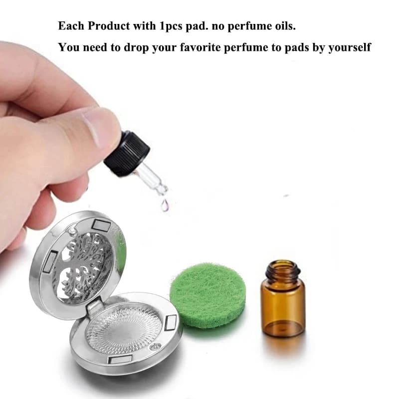 Bricolage aromathérapie collier diffuseur pendentif médaillon huile essentielle