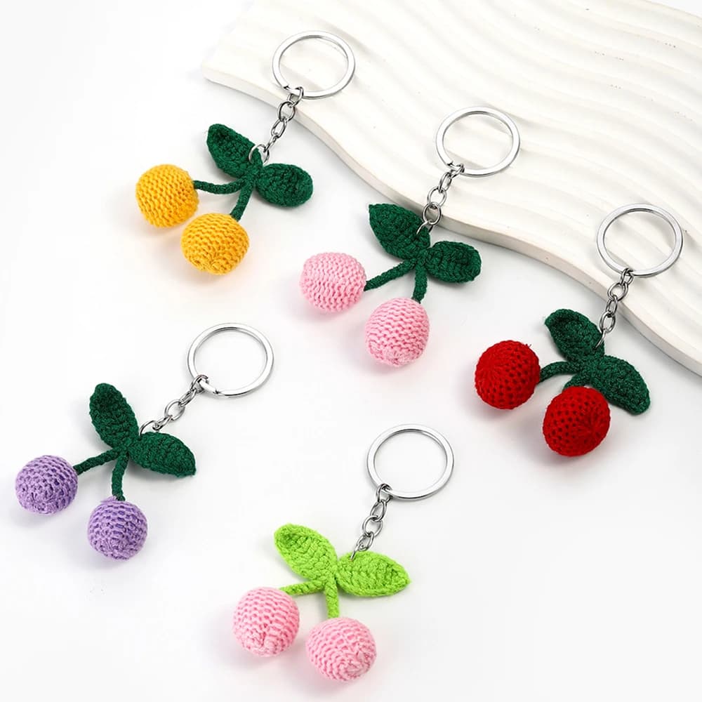 Pendentif à breloque cerise