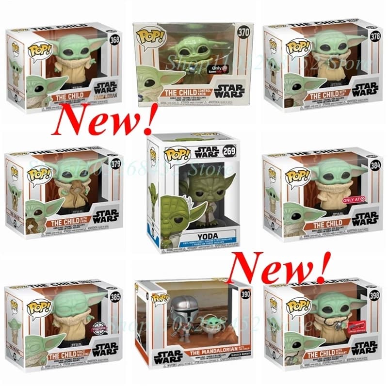 NOUVEAU Funko POP Yoda l'enfant # 368 # 370 # 378 # 379 # 398 # 384 # 385 Yoda # 269 # 390 Version limitée figurines en vinyle jouets cadeaux