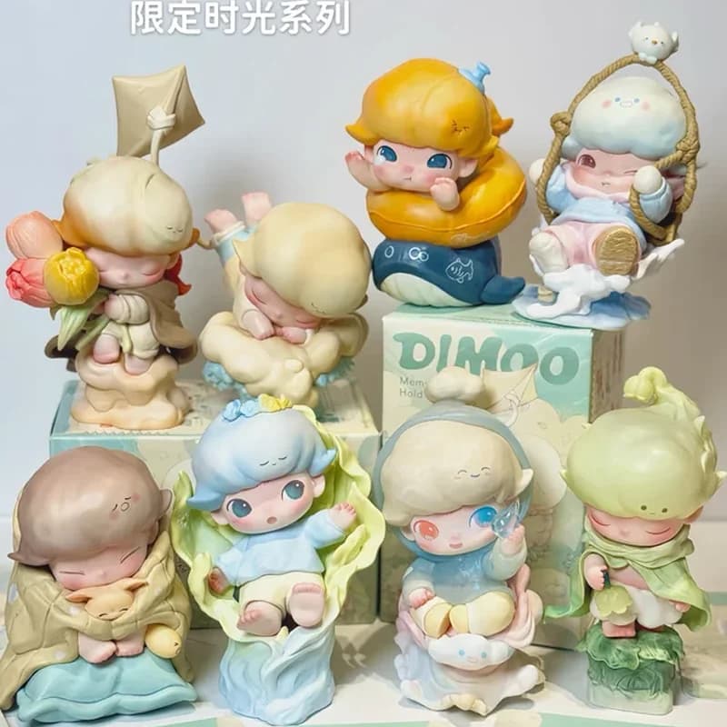 Tout nouveau DIMOO souvenirs We Hold série boîte aveugle mignon figurine à collectionner décor jouets à collectionner cadeaux d'anniversaire Surprise