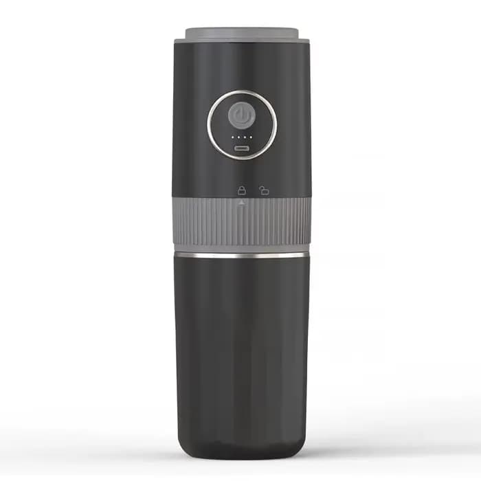 Machine à café portable sans fil 2-en-1 – Broyez les grains et préparez votre café à la main, partou