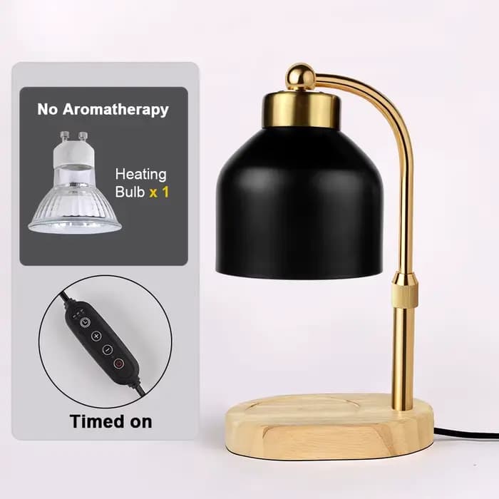 Lampe chauffe-bougie avec minuterie - Lampe chauffe-bougie électrique réglable, cadeaux d'anniversai