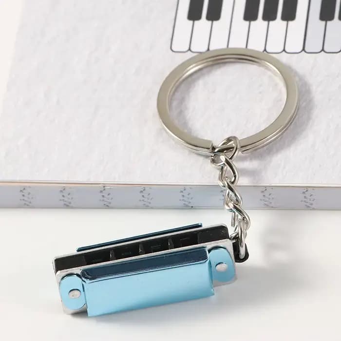 Pendentifs de sac en forme d'instruments de musique spéciaux, cadeaux pour porte-clés harmoniques, pendentifs suspendus, porte-clés harmonica, porte-clés