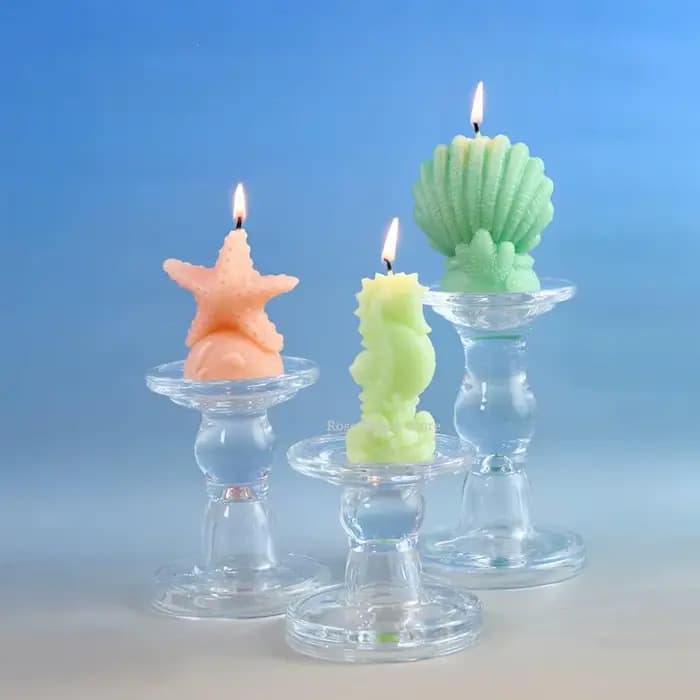Moule à bougie en silicone en forme d'étoile de mer pour aromathérapie, décoration de la maison, produits d'artisanat marin, coquille, bricolage