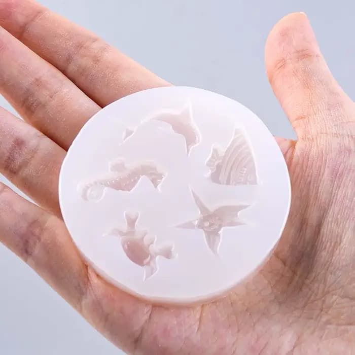 Moule en silicone thème marin pour bougies DIY, coquillages, conques, hippocampes, moules pour bougies parfumées, plâtre, résine époxy, fabrication artisanale