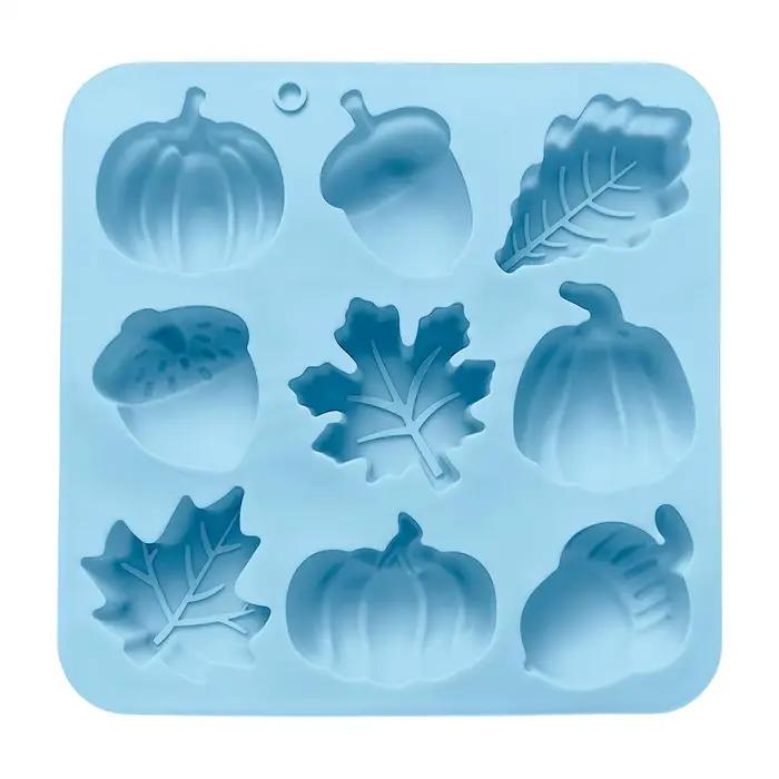 Moule en Silicone pour bougie parfumée citrouille et érable, outils de cuisson, bricolage, plâtre de Thanksgiving, résine pour décor, Souvenir de récolte d'automne fait à la main