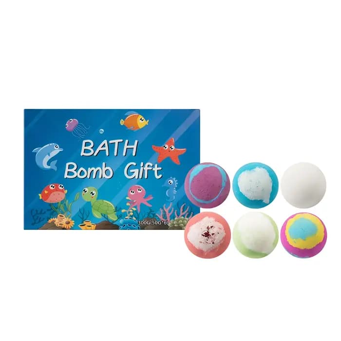 Ensemble de boules de bain pour enfants, boule à bulles surprise, jouet océanique à l'intérieur, cadeau amusant caché pour garçons et filles, kit de bain relaxant pour les pieds, idéal pour les vacanc