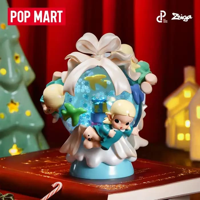 POPMART Zsiga l'hiver des cadeaux série boîte aveugle Surprise boîte mystère figurine d'action décor à la maison modèle mignon anniversaire