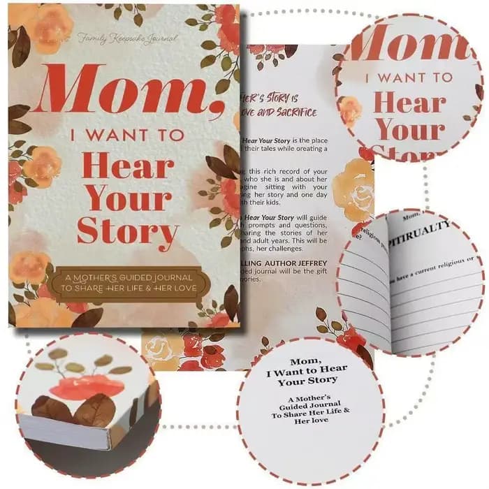 Un journal de maman, un cadeau en forme de cœur pour les mères partageant ses plans de vie et d'amour