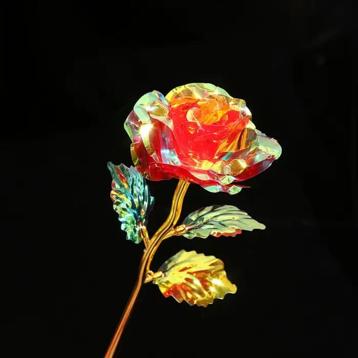 Cadeau créatif pour la Saint-Valentin, rose artificielle plaquée or, rose à feuille d'or, cadeau pour la Saint-Valentin, fête des mères