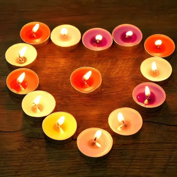 Ensemble de bougies parfumées rondes en aluminium, 10 pièces, pot de bougies parfumées, bricolage, sans fumée, pour Couples, bougies d'encens romantiques, décoration