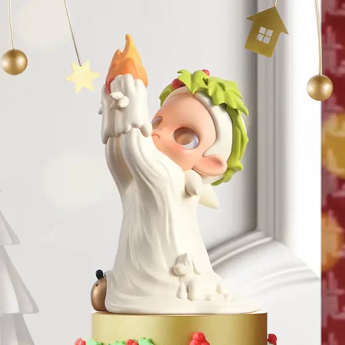 POPMART Zsiga l'hiver des cadeaux série boîte aveugle Surprise boîte mystère figurine d'action décor à la maison modèle mignon anniversaire