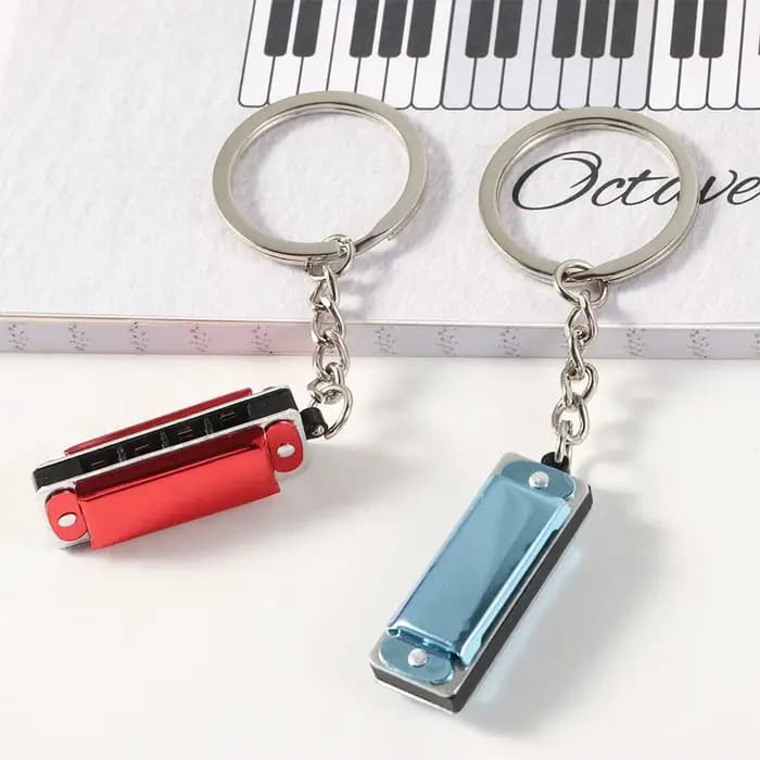 Pendentifs de sac en forme d'instruments de musique spéciaux, cadeaux pour porte-clés harmoniques, pendentifs suspendus, porte-clés harmonica, porte-clés
