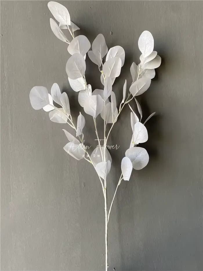 Fleurs Artificielles Blanches pour Mariage, Décoration Florale de Noël, Maison, Accessoires Photo