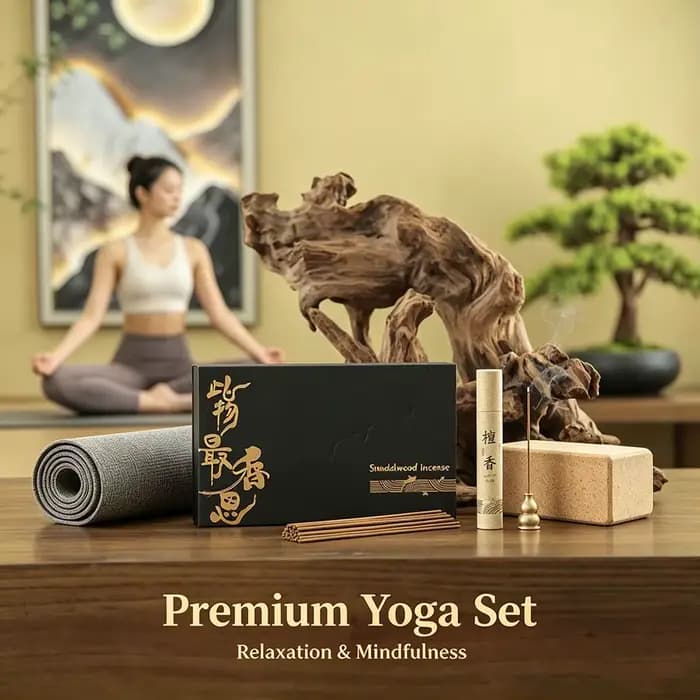 Coffret Cadeau d'Encens Parfumé Haut de Gamme - 12 Parfums pour la Relaxation Intérieure, le Soulagement du Stress, la Cérémonie du Thé Zen et l'Aromathérapie Longue Durée