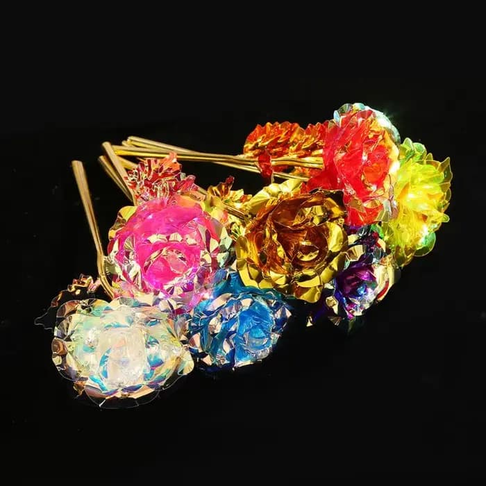 Cadeau créatif pour la Saint-Valentin, rose artificielle plaquée or, rose à feuille d'or, cadeau pour la Saint-Valentin, fête des mères