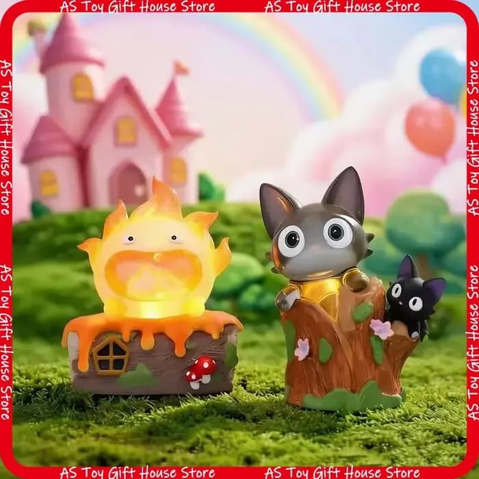 Figurine Lumineuse Royaume des Contes de Fées, Boîte Mystère, Ornement de Bureau Miniature Luminescent, Décoration d'Intérieur Exquise, Cadeau