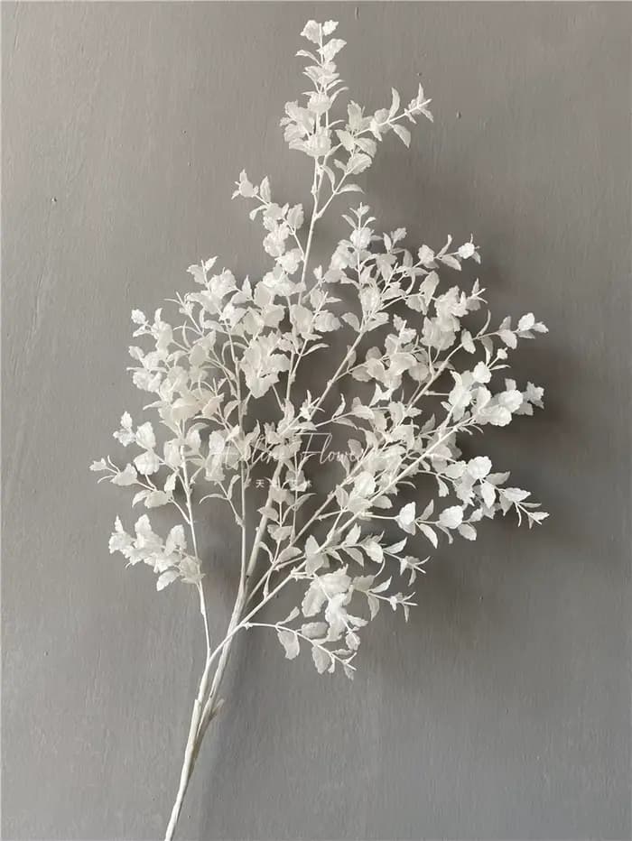 Fleurs Artificielles Blanches pour Mariage, Décoration Florale de Noël, Maison, Accessoires Photo