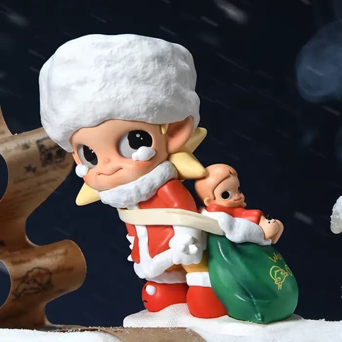 POPMART Zsiga l'hiver des cadeaux série boîte aveugle Surprise boîte mystère figurine d'action décor à la maison modèle mignon anniversaire