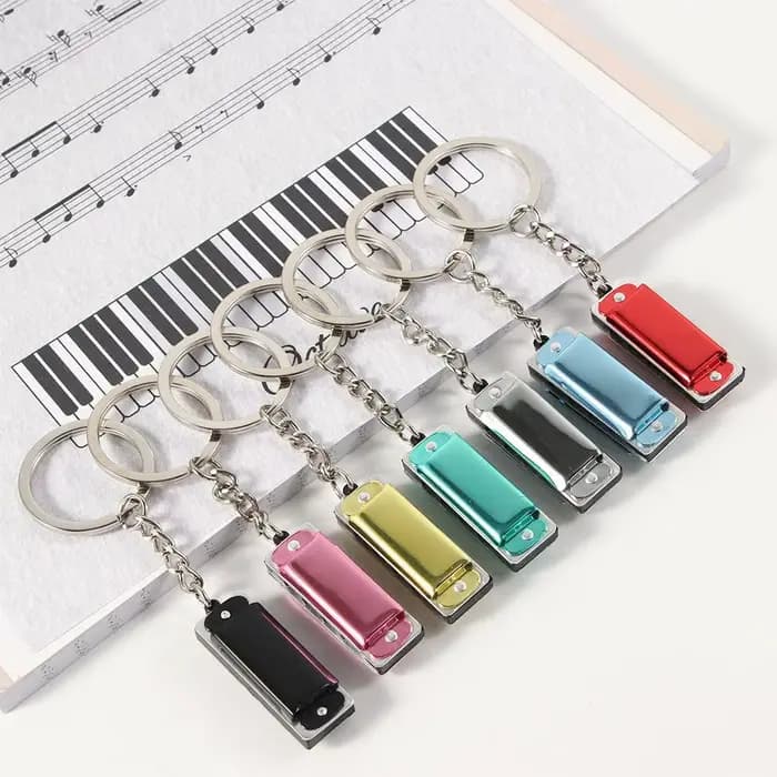 Pendentifs de sac en forme d'instruments de musique spéciaux, cadeaux pour porte-clés harmoniques, pendentifs suspendus, porte-clés harmonica, porte-clés