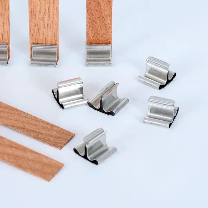 Base en bois pour bougie, 10/100 pièces, support de fixation en fer pour bricolage, outil de fabrication de bougies d'aromathérapie
