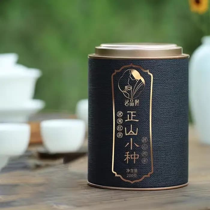 Lapsang souchong boîte à thé noir 2024 printemps nouvelle boîte à thé authentique Mount Wuyi Dahongpao 200g 400g thé en conserve boîte-cadeau Recyclable