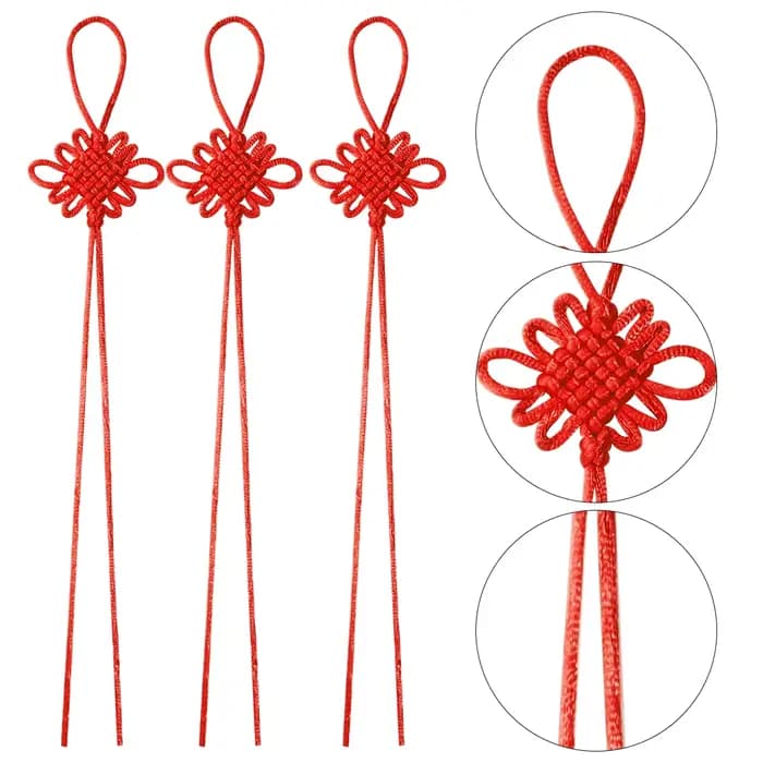 Nœuds chinois colorés en Polyester, 10 pièces, glands de Fortune pour cadeaux du nouvel an, Festival de printemps, décoration artisanale DIY