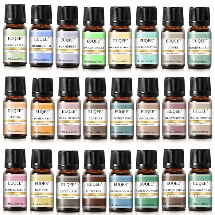 Huiles essentielles EUQEE pour diffuseur d'arômes 10 ml
