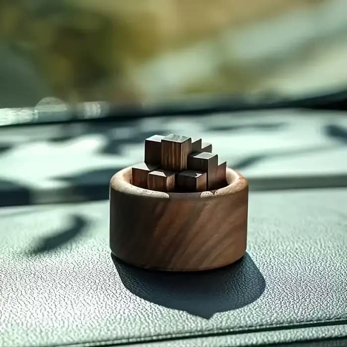 Un coffret de diffuseurs d'huiles essentielles, diffuseur d'huiles essentielles en bois, diffuseur créatif, accessoires pour la maison et la voiture